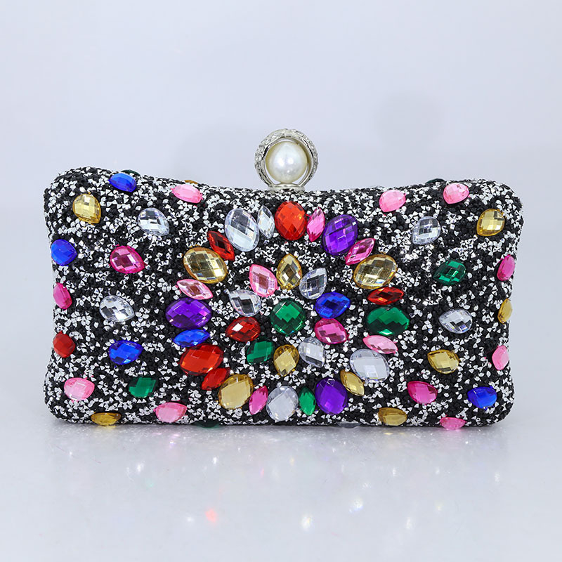 Večerná kabelka z polyesteru, malý štvorcový štýl, horizontálny štvorcový tvar, uzáver s krytom, vnútorné vrecko na telefón