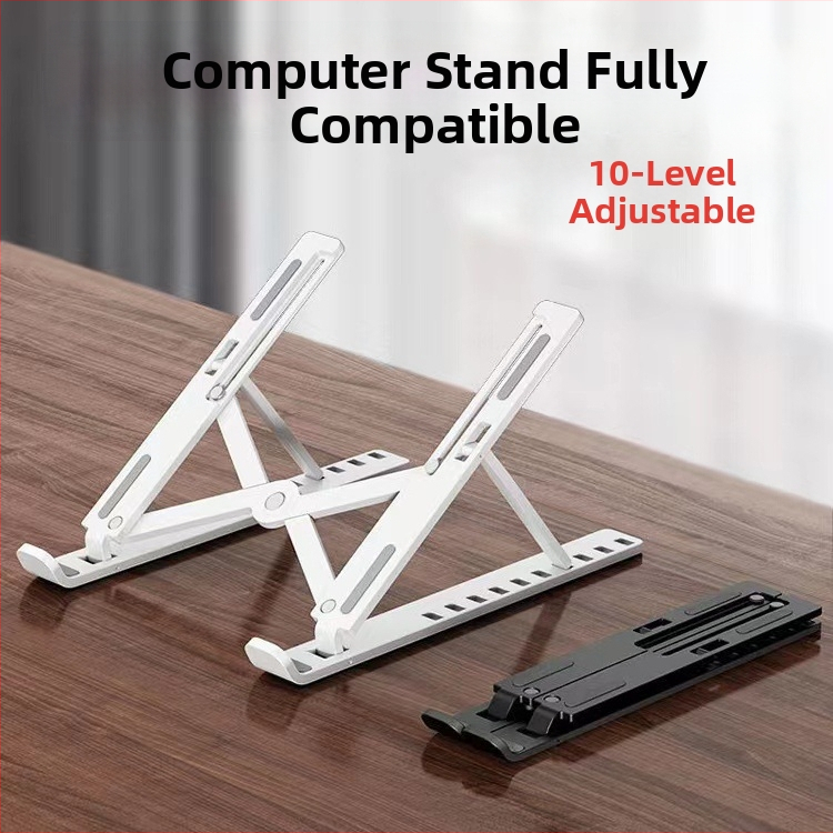 Alumīnija sakausējuma portatīvā datora statīvs, salokāms, modelis N3 – universāliem klēpjdatoriem, regulējams pacēlājs, 250 g