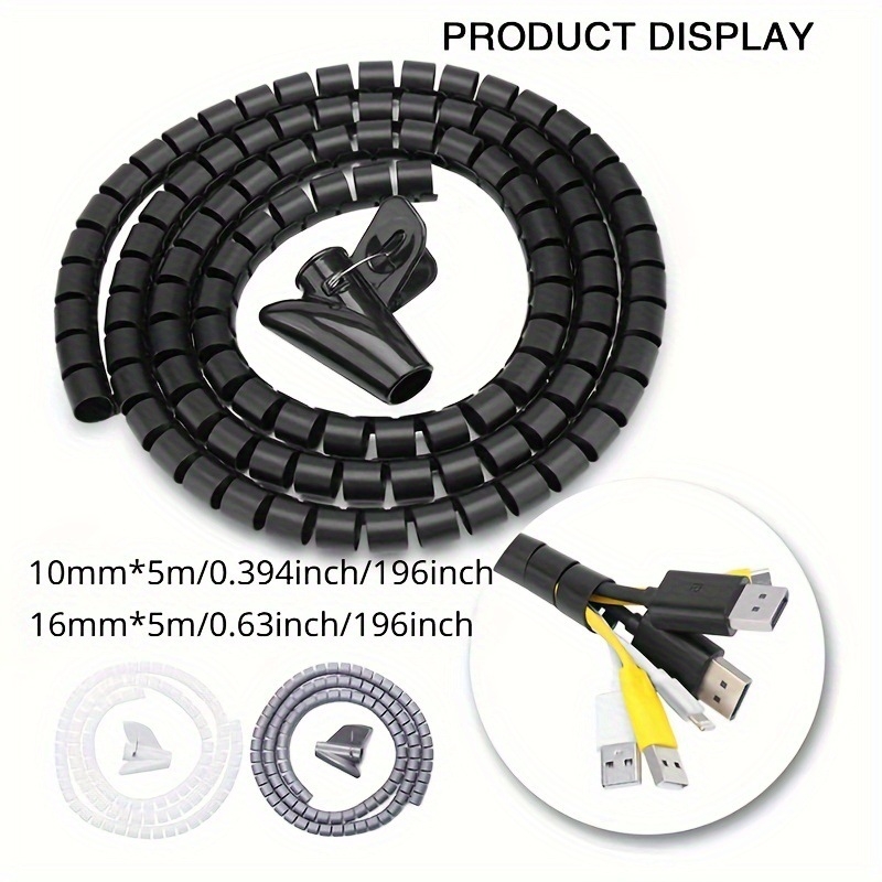 Organizér káblov na stole v tvare trubice – priestorovo úsporné spravovanie káblov, plastové telo so sklenenou vložkou, kód JD601099577010164, zimné 2025 vydanie