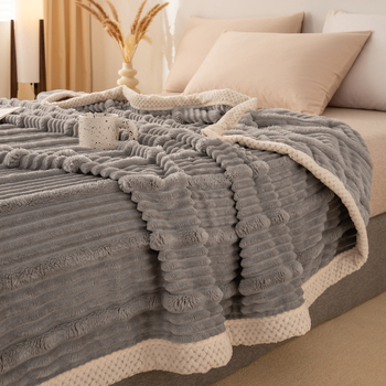 Deka z mliečneho fleecu, na všetky ročné obdobia, moderný minimalistický štýl, jednobarevný alebo geometrický vzor, syntetické vlákna