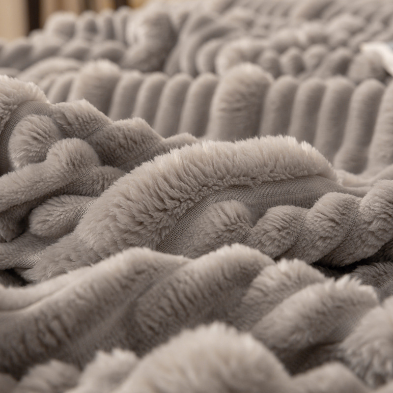 Deka z mliečneho fleecu, na všetky ročné obdobia, moderný minimalistický štýl, jednobarevný alebo geometrický vzor, syntetické vlákna