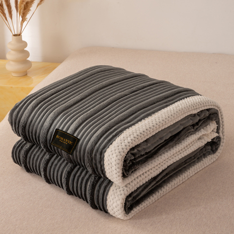 Deka z mliečneho fleecu, na všetky ročné obdobia, moderný minimalistický štýl, jednobarevný alebo geometrický vzor, syntetické vlákna