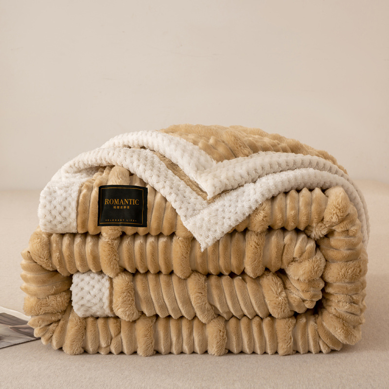 Deka z mliečneho fleecu, na všetky ročné obdobia, moderný minimalistický štýl, jednobarevný alebo geometrický vzor, syntetické vlákna