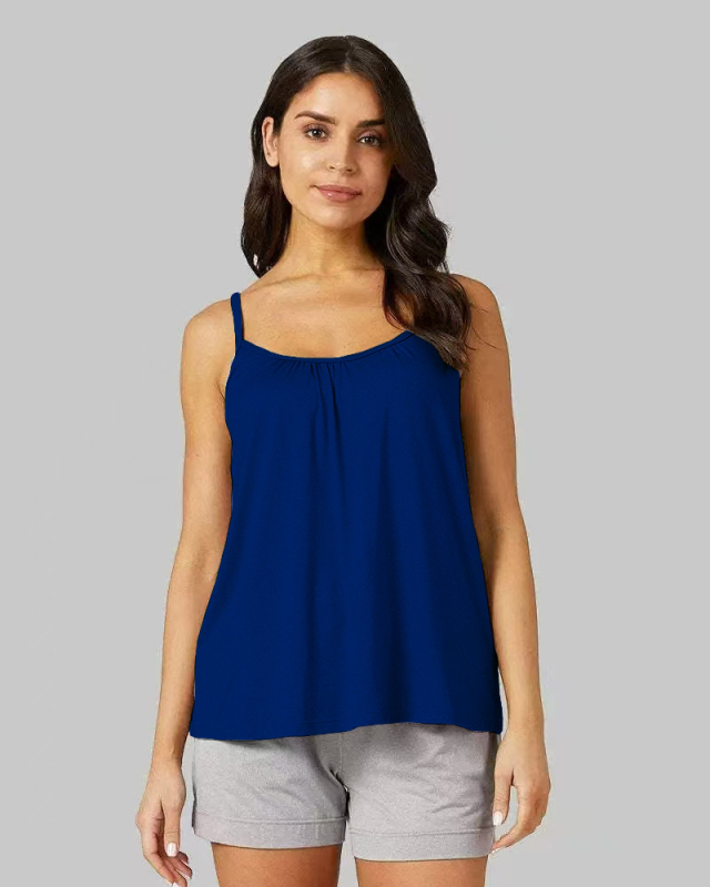 Дамски потник с презрамки, еластичен модел, смес модал и вискоза, висока еластичност, стандартна дължина 50–65 cm