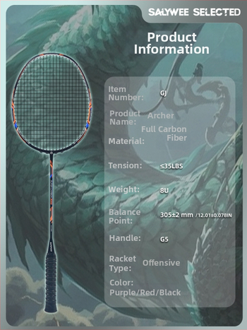 ALPSPORT bedmintonová raketa s rámom z karbónových vlákien, hmotnosť 80–84 g, dĺžka 68 cm, typ rakety: priamy úder, spracovanie a prispôsobenie k dispozícii
