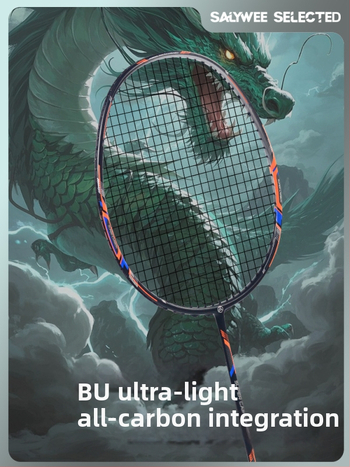 ALPSPORT bedmintonová raketa s rámom z karbónových vlákien, hmotnosť 80–84 g, dĺžka 68 cm, typ rakety: priamy úder, spracovanie a prispôsobenie k dispozícii