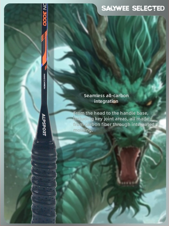 ALPSPORT bedmintonová raketa s rámom z karbónových vlákien, hmotnosť 80–84 g, dĺžka 68 cm, typ rakety: priamy úder, spracovanie a prispôsobenie k dispozícii