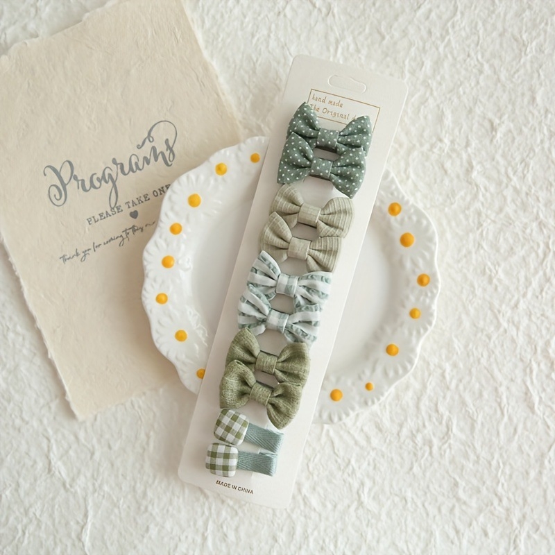 Clips pentru păr pentru copii cu floare buline și nod de fluture, model jd601099550580672, iarna 2022