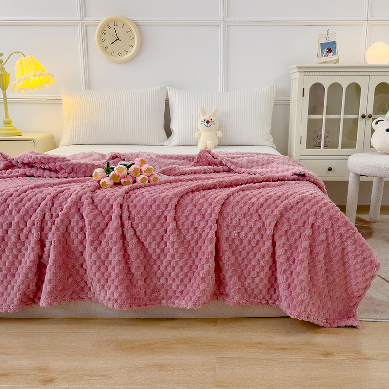 Velúr prikrývka pre sedačku, hrubá a teplá, štyri ročné obdobia, moderný minimalistický štýl (hmotnosť 1500 g, jar a jeseň, jednofarebný vzor)