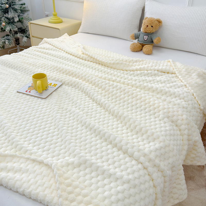 Velúr prikrývka pre sedačku, hrubá a teplá, štyri ročné obdobia, moderný minimalistický štýl (hmotnosť 1500 g, jar a jeseň, jednofarebný vzor)