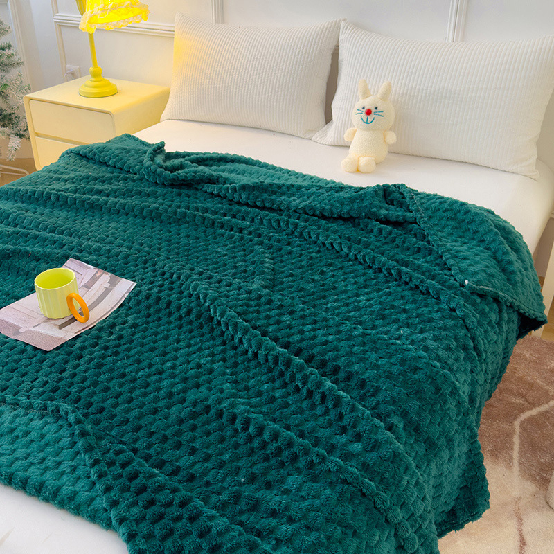 Velúr prikrývka pre sedačku, hrubá a teplá, štyri ročné obdobia, moderný minimalistický štýl (hmotnosť 1500 g, jar a jeseň, jednofarebný vzor)