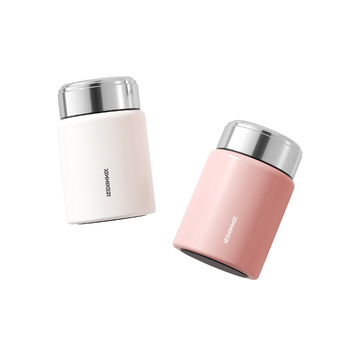 Mini termosová šálka pre ženy, prenášateľná a kompaktná, oddelenie čaju a vody; vnútorný tank 316 SS, vonkajší plášť 304 SS, vákuová izolácia 0–6 h, možnosť potlače loga