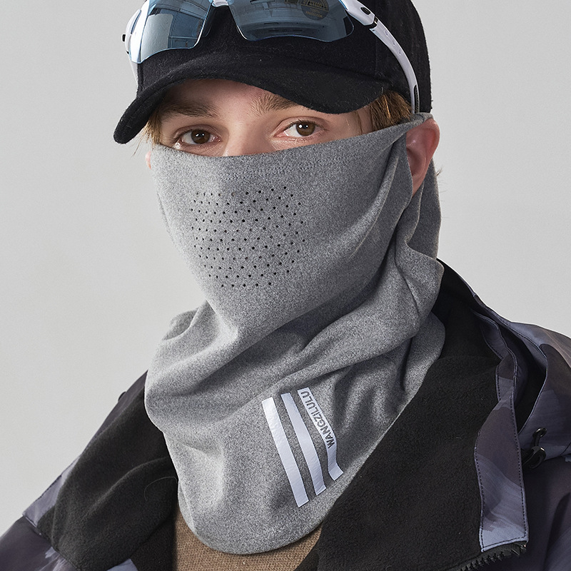 Mască facială pentru călărie/schi, respirabilă, rezistentă la vânt, caldă, unisex, nailon, Prince Lulu, K6001-050