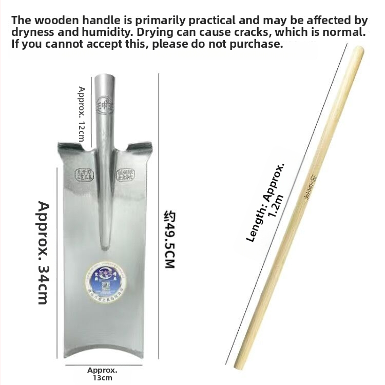 King of Kings kolmest osast koosnev puude kaevamise labidakomplekt, kood Wzw2.4, karastatud teras