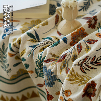 Laudlina pastoralse tikandiga, polüester, ristkülikukujuline, mitte libisev ja kulumiskindel