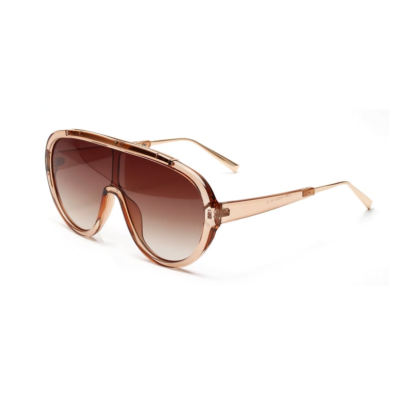 Nové módne pilotné slnečné okuliare s rámom pre mužov z roku 2024, európske a americké, v retro motorkársko-punkovom štýle.