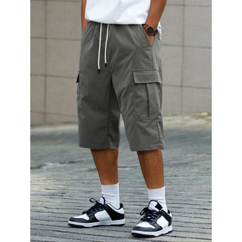 Meeste lühikesed püksid - vaba lõige, 9/10 pikkus, CVC kangas, loodusliku värviga puuvillane, kergelt veniv, retro stiil