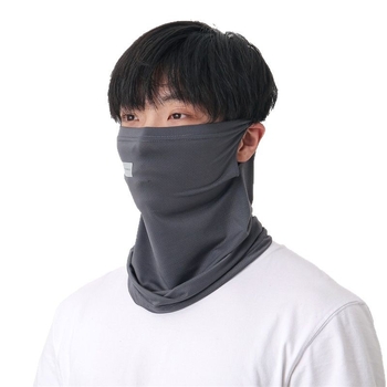 Șal respirabil de protecție solară pentru gât și față, pentru bărbați, cu bucle pentru urechi, Ice Silk, bază din bumbac, stil proaspăt și dulce, primăvara 2025