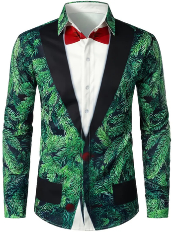 Meeste pikkade varrukatega särk 3D-trükiga, slim fit, värvilise blokimustriga, kael Turn-down, acetaatkiud 96%