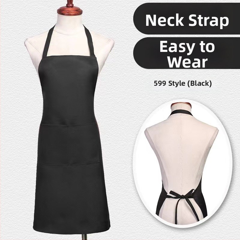 Zástera bez rukávov z polyesteru – ochrana proti zašpineniu, moderný minimalistický štýl, jednobarevný vzor