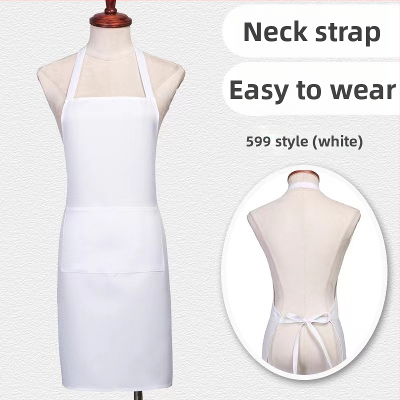 Zástera bez rukávov z polyesteru – ochrana proti zašpineniu, moderný minimalistický štýl, jednobarevný vzor