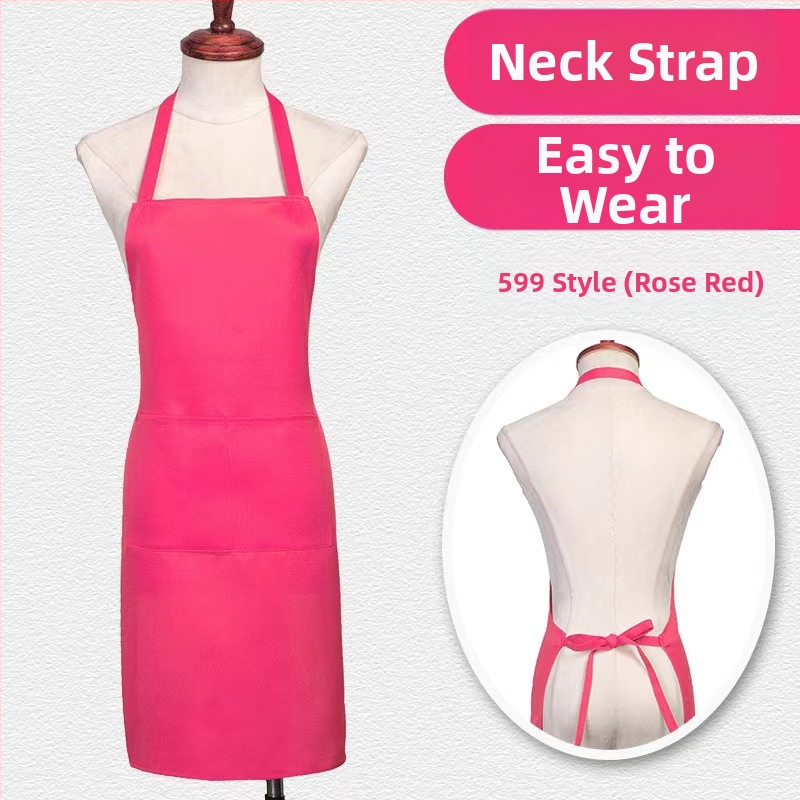 Zástera bez rukávov z polyesteru – ochrana proti zašpineniu, moderný minimalistický štýl, jednobarevný vzor