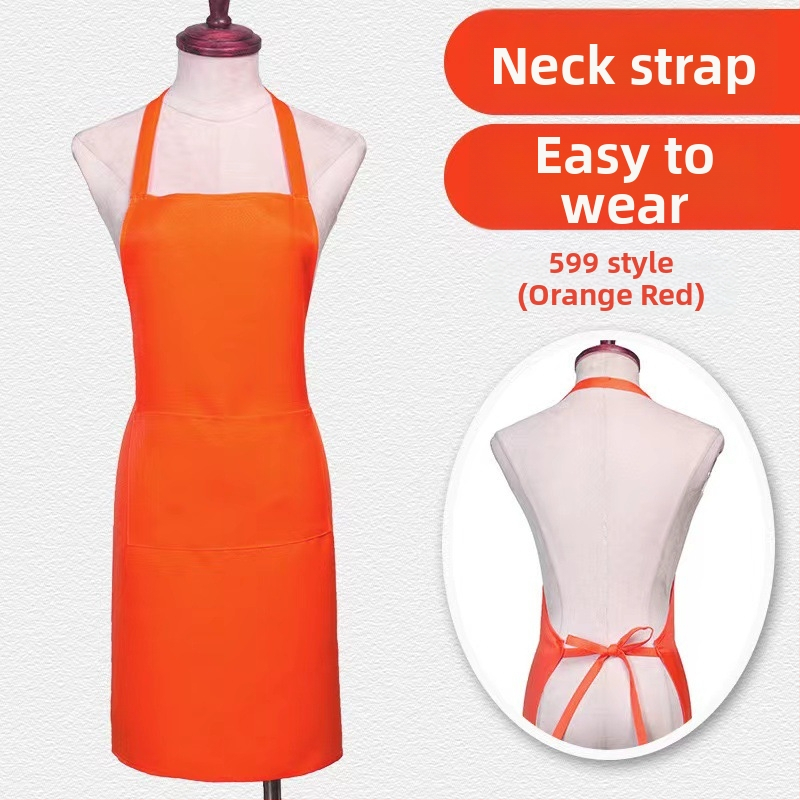 Zástera bez rukávov z polyesteru – ochrana proti zašpineniu, moderný minimalistický štýl, jednobarevný vzor