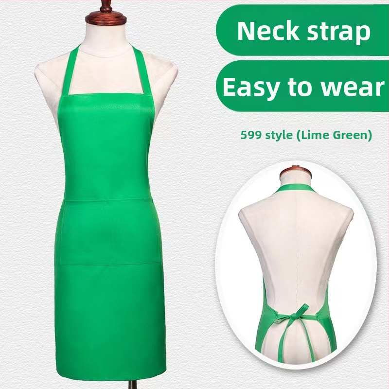 Zástera bez rukávov z polyesteru – ochrana proti zašpineniu, moderný minimalistický štýl, jednobarevný vzor