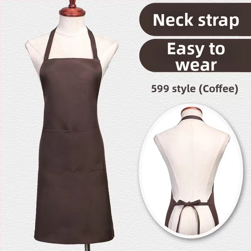 Zástera bez rukávov z polyesteru – ochrana proti zašpineniu, moderný minimalistický štýl, jednobarevný vzor