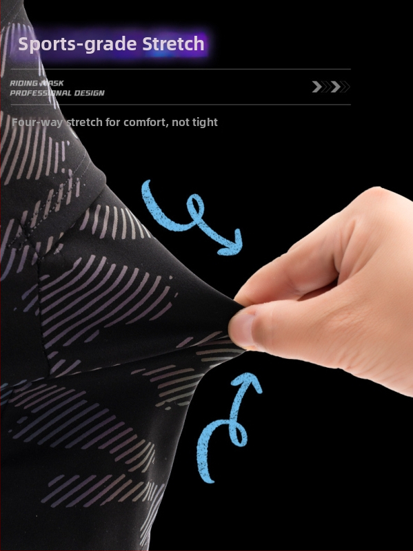 Mască pentru față de ciclism cu dungi reflectorizante, din poliester, unisex, DTUCYCLE DT2390, antivânt și cald