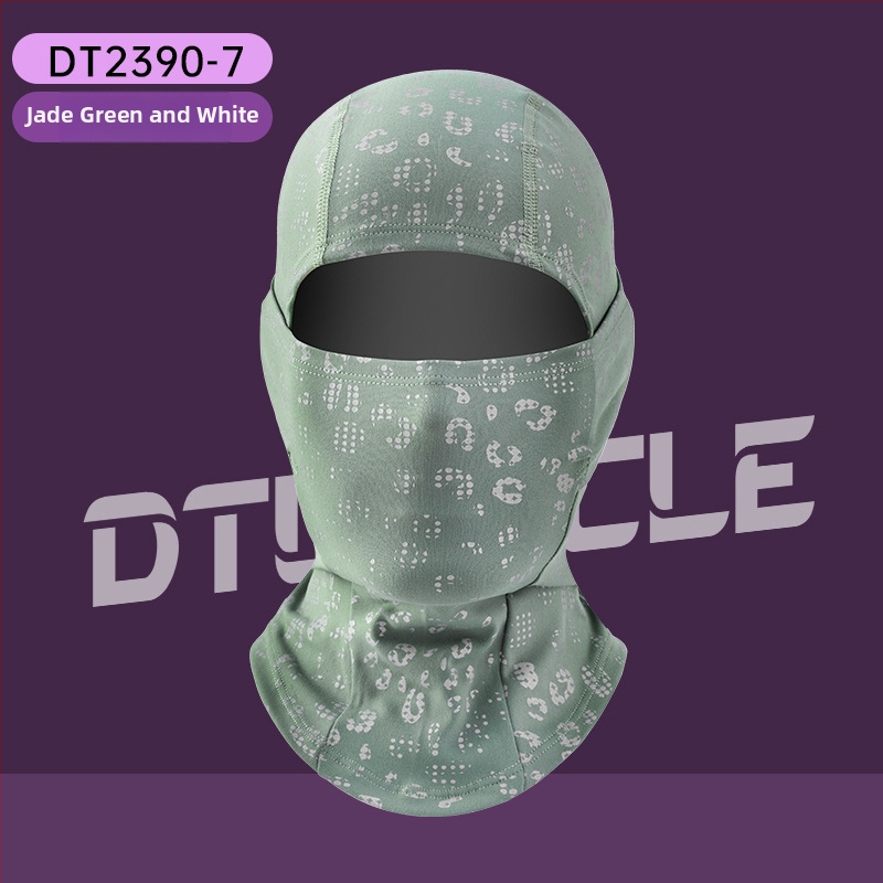 Mască pentru față de ciclism cu dungi reflectorizante, din poliester, unisex, DTUCYCLE DT2390, antivânt și cald