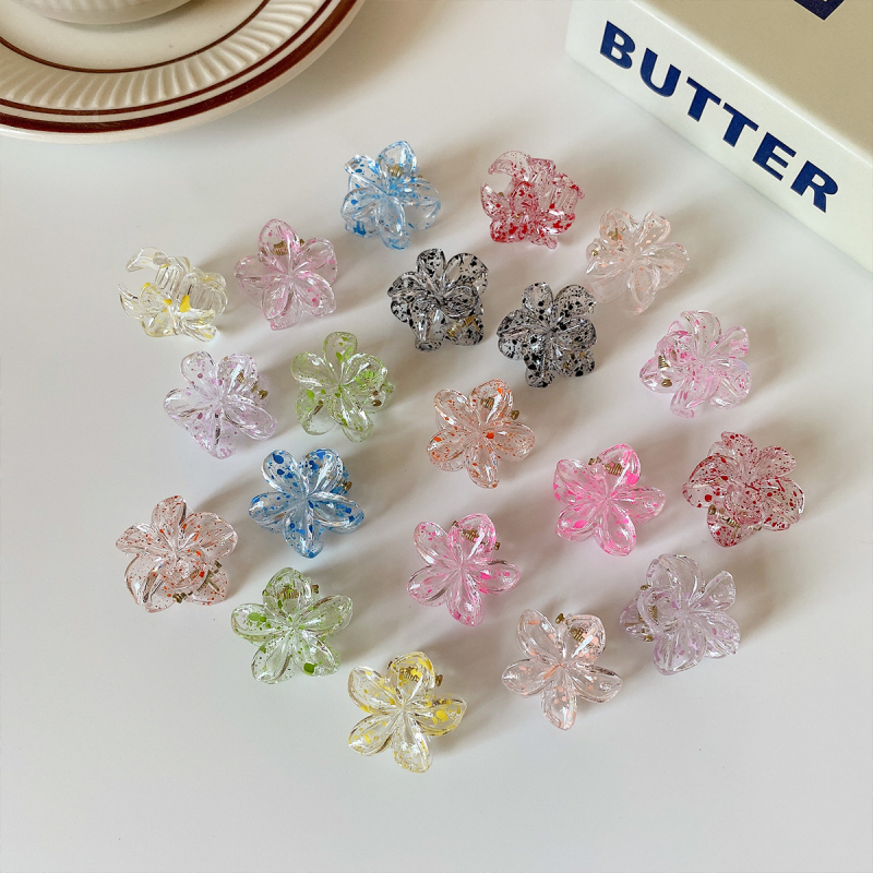 Clipuri de păr pentru fete - Modele: fluturi, flori, stele, funda; Material: plastic/ rășină; Pentru 3-10 ani