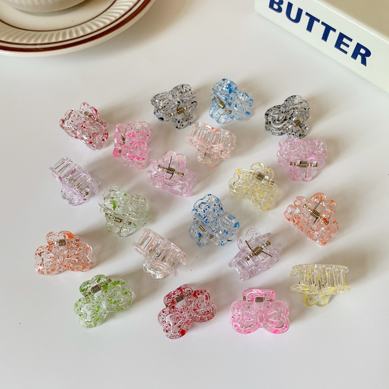 Clipuri de păr pentru fete - Modele: fluturi, flori, stele, funda; Material: plastic/ rășină; Pentru 3-10 ani