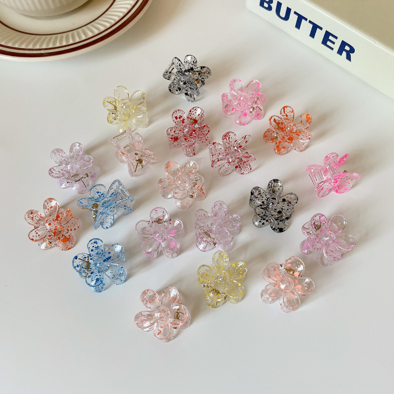 Clipuri de păr pentru fete - Modele: fluturi, flori, stele, funda; Material: plastic/ rășină; Pentru 3-10 ani