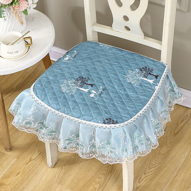 Μαξιλάρι καρέκλας – μαξιλαράκι για τα οπίσθια, δαντελωτό κάλυμμα, γέμισμα από μετάξι, νέο κινεζικό στυλ