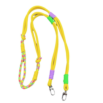 Nylonový telefónny lanyard, ručne vyrobený, unisex, s kovovou prackou