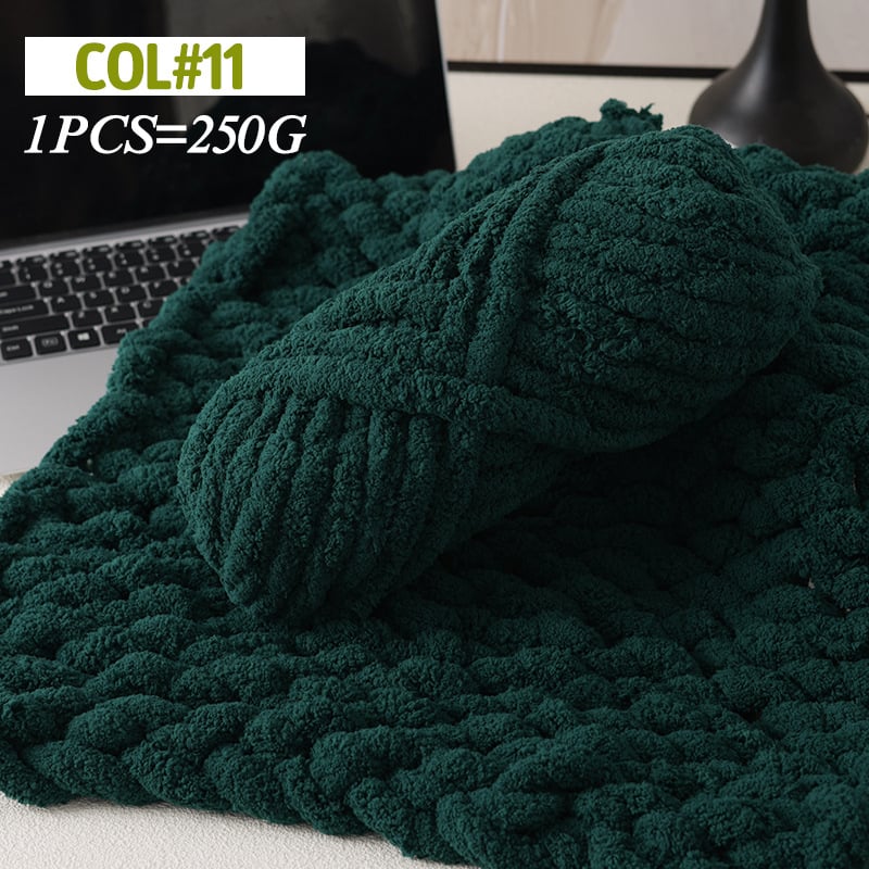 Polyesterová priadza, guľová priadza, polovičný worsted, ručné pletenie — Super Thick Ice-Strip Yarn