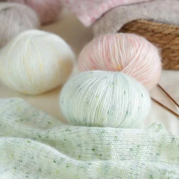 Mohair priadza, skein priadza, semi-worsted technológia, na ručné pletenie, položka 225