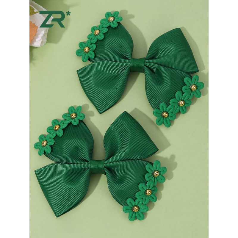 Clips de păr cu nod lucios în formă de fluture – placare cu platină pentru copii, model SH129135827