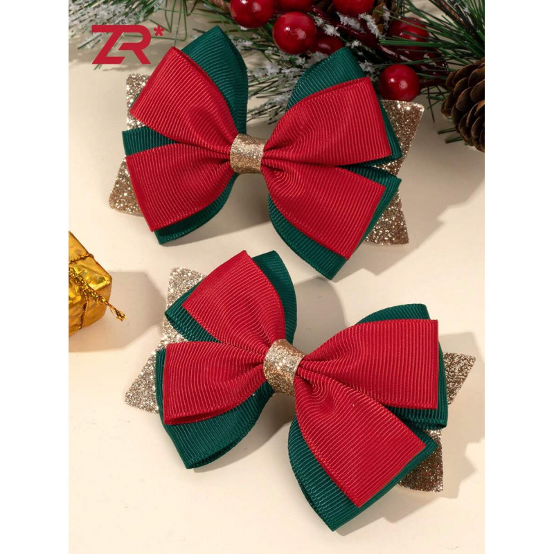 Clips de păr cu nod lucios în formă de fluture – placare cu platină pentru copii, model SH129135827