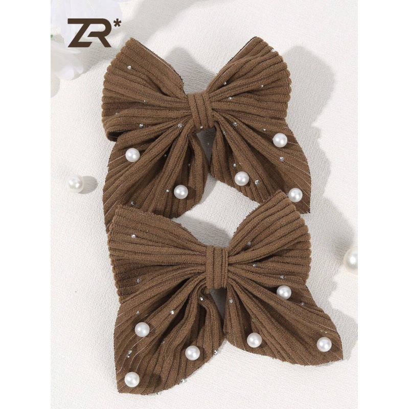 Clips de păr cu nod lucios în formă de fluture – placare cu platină pentru copii, model SH129135827