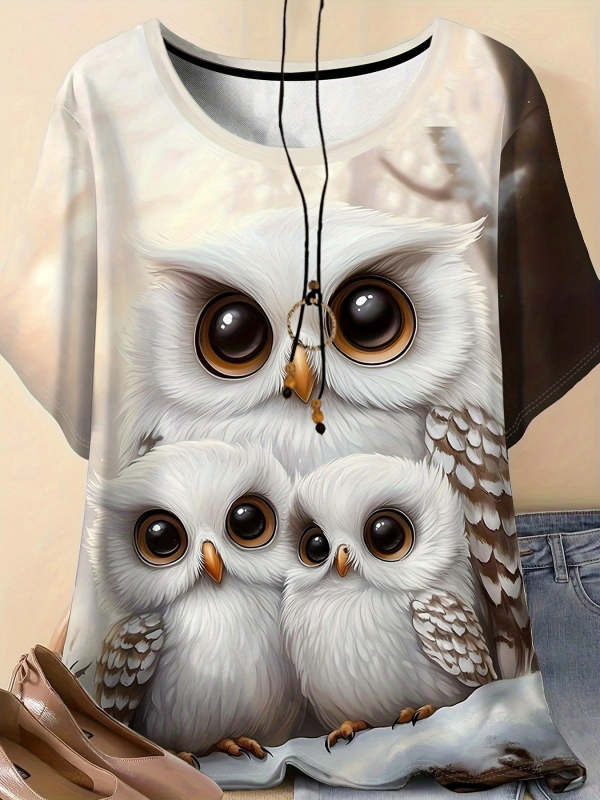 Дамска безръкавна тениска от полиестер, принт с 3D ефект, кръгла яка, регулярна дължина