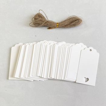 Kraft papīra pateicības etiķete dāvanu karšu iesaiņošanai, ietver 100 lapas un 20 m konopes auklu