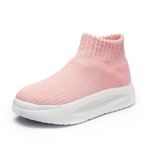 Női slip-on cipő platformos talppal, hálós felsőrésszel, EVA talppal