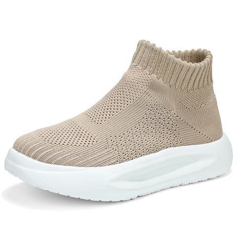 Női slip-on cipő platformos talppal, hálós felsőrésszel, EVA talppal