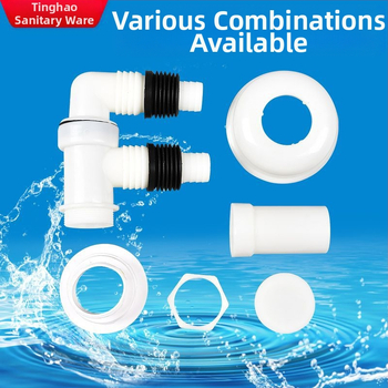 Plastové trojcestné odvodňovacie fitinky pre práčku a umývadlo (viacúčelový ohyb)
