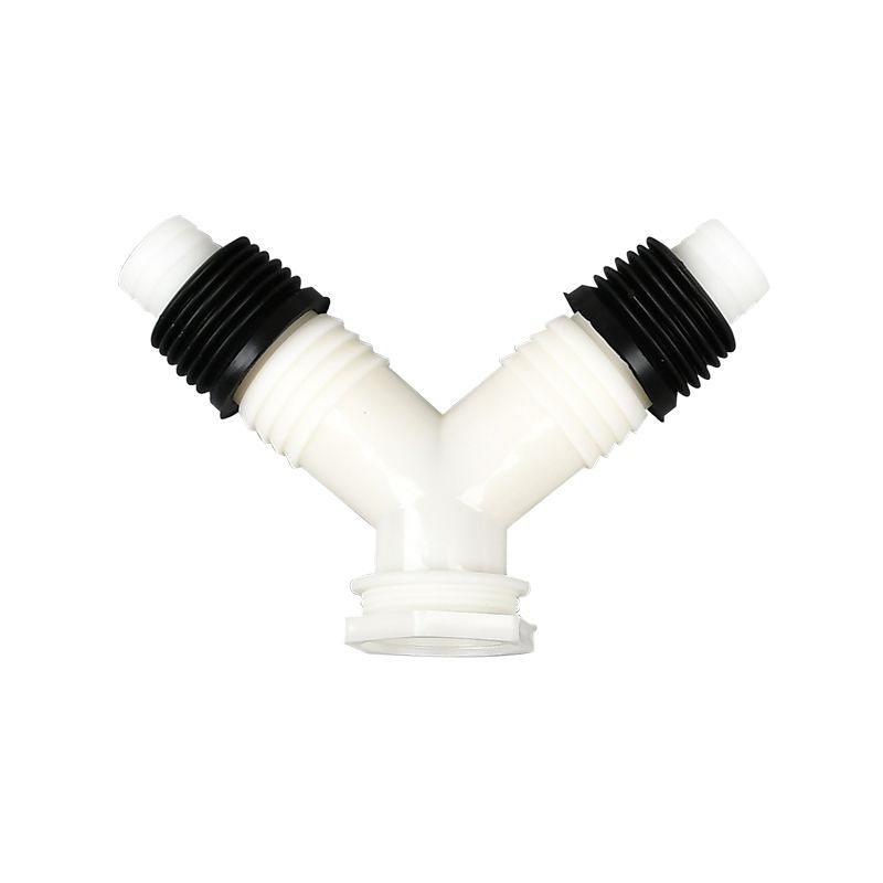 Пластмасови дренажни фитинги с три изхода за пералня и мивка (многофункционален ъглов дизайн)