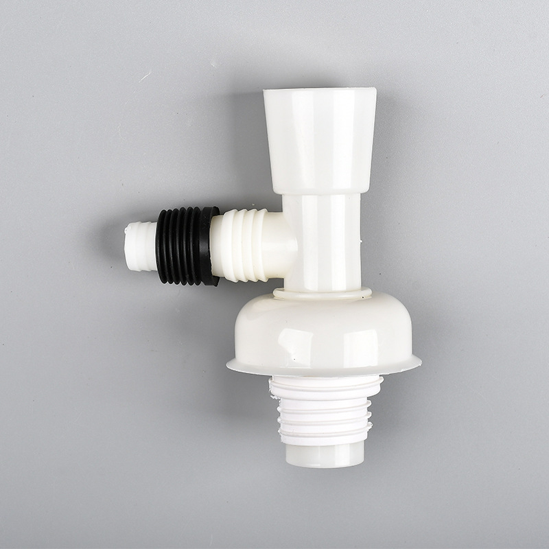 Пластмасови дренажни фитинги с три изхода за пералня и мивка (многофункционален ъглов дизайн)