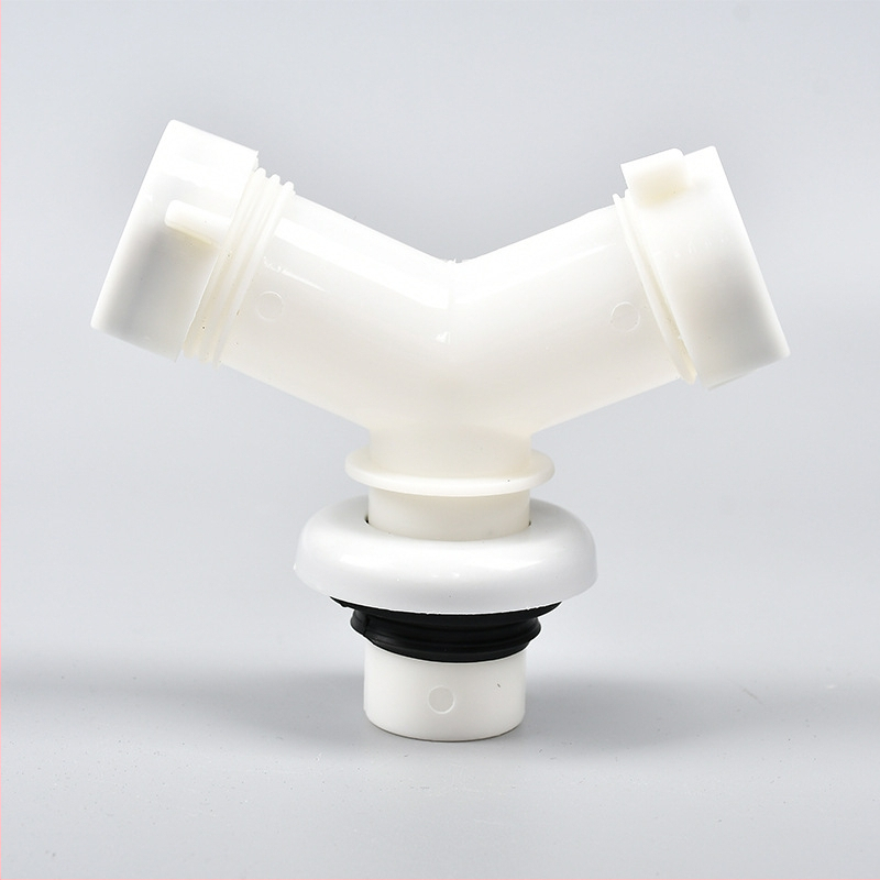 Plastové trojcestné odvodňovacie fitinky pre práčku a umývadlo (viacúčelový ohyb)