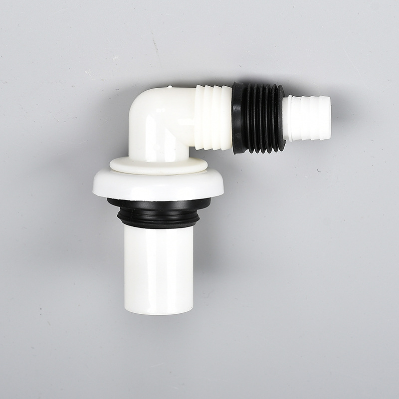 Пластмасови дренажни фитинги с три изхода за пералня и мивка (многофункционален ъглов дизайн)